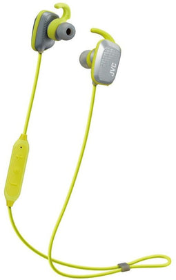 JVC HA-ET65BV-H - Draadloze sport hoofdtelefoon - Stem begeleidende training functie - Grijs Groen