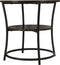 ERRO Bijzettafel Rond - Ø55 x H55cm - Industrieel - Zwart