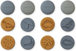 Liewood Earl stempels / boetseerstempels - blue multi mix - 12 st