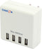 Chacon 4 poorts USB lader - Oplader - Wit