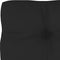 vidaXL - Palletkussen - 80x40x12 - cm - stof - zwart