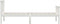 vidaXL - Bedframe - massief - grenenhout - wit - 100x200 - cm