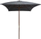 vidaXL - Parasol - met - houten - paal - 200x300 - cm - antraciet