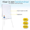 BRASQ Flipover - 70x100cm - Verstelbaar Whiteboard - Magnetisch - Aluminium