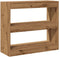 vidaXL - Boekenkast/kamerscherm - 80x30x72 - cm - artisanaal - eikenkleur