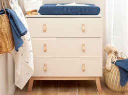 Bopita Lines commode met 3 laden - Dune/Naturel