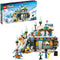 LEGO Friends Vakantie skipiste en café Wintersport Set met Dieren Figuren 41756