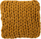 J-Line kussen Gebreid - polyester/acryl - oker
