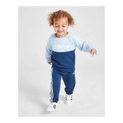 adidas Linear Colour Block Crew Tracksuit Infant 12-18 mdn.