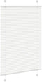 vidaXL - Plissé - rolgordijn - 85x100 - cm - stofbreedte - 84,4 - cm - polyester - wit