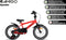 AMIGO Speeder Jongensfiets 14 Inch - Kinderfiets voor 3 tot 5 Jaar - 95-110 cm - Rood/