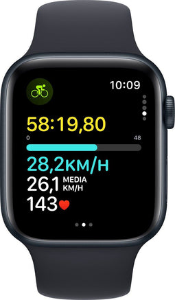 Apple Watch SE OLED 44 mm Digitaal 368 x 448 Pixels Touchscreen 4G Zwart Wifi GPS