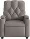 Fauteuil verstelbaar stof taupe