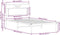 vidaXL - Bedframe - zonder - matras - hout - sonoma - eikenkleurig - 100x190 - cm