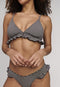 SHIWI Romy Ruffle - Dames Bikini - V-cut top met ruffles - Zwart - maat 38