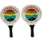 LONGBOARD VB1 - Houten strandracketset met 1 bal - Multicolor