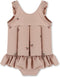 Konges Sløjd drijfpak / badpak kind - Cherry blush - Uitneembare drijfstokken - Maat 12 maand