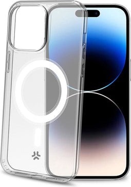 Celly GelskinMag - Siliconen Hoesje met MagSafe - Geschikt voor Apple iPhone 15 Pro - Transparant
