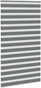 vidaXL - Zebra - rolgordijn - 130x230 - cm - stofbreedte - 125,9 - cm - donkergrijs
