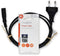Nedis CEGL11040WT50 - Geaarde plug (C16) naar IEC 320 - 200cm - Zwart
