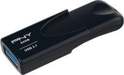 PNY Attaché 4 - USB 3.1 - 64GB - Zwart