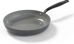 BE Living Essential Koekenpan - Ø 24 cm - Keramisch - PFAS vrij - Inductie - Grijs