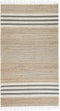 MIRZA - Modern vloerkleed - Lichtbeige - 80 x 150 cm - Jute