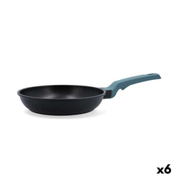 Quid Confort - Pan - Ø 24 cm - Blauw Metaal (6 Stuks)