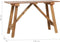 vidaXL - Wandtafel - 130x40x80 - cm - gemengd - gerecycled - hout