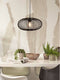 GOOD&MOJO Hanglamp Cango - Bamboe Zwart - Ø40cm - - Hanglampen Eetkamer, Slaapkamer, Woonkamer