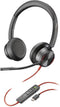 Plantronics Blackwire 8225 - Headset - Actieve noise-cancelling - Zwart