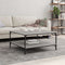 vidaXL - Salontafel - 80x80x40 - cm - bewerkt - hout - grijs - sonoma - eikenkleurig