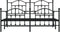 vidaXL - Bedframe - met - voetbord - zonder - matras - metaal - zwart - 160x200 - cm