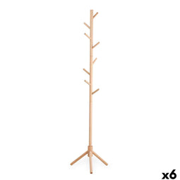Kapstok Confortime Hout 42 x 42 x 175 cm (6 Stuks)