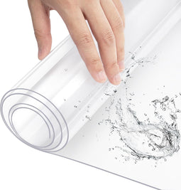 WOLTU Tafelzeil Transparant - 2 mm Dik - PVC - Waterdicht - Hittebestendig tot 80°C