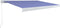 vidaXL - Luifel - handmatig - 450x300 cm - blauw en wit