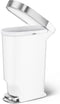 Simplehuman Slim - Prullenbak 40 Liter - Geruisloze sluiting - Wit