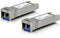 Ubiquiti UF-SM-10G - SFP transceiver - 10000 Mbit/s - Zilver (2 stuks)