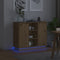 vidaXL - Dressoir - met - LED - Artisan - Eiken - 90x32x75 - cm - Geengineerd - Hout