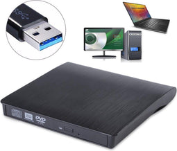Externe DVD/CD speler - USB 3.0 - Plug & Play - zwart