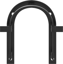 Hoofdstelhouder wandgemonteerd ijzer zwart