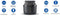 Philips 3000 Series NA330/00 - Airfryer - 6,2 L - Rapid Air Plus - Touchscreen