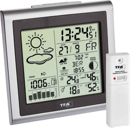 TFA Dostmann LARGO 35.1145.54 Draadloos weerstation Verwachting voor 12 uur Aantal sensoren max.: 3