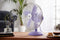 Swan 12 Inch Tafelventilator – Verticaal Kantelbaar – 3 Snelheden – Paars