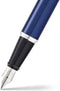 Sheaffer vulpen - 300 - zwart en glanzend blauw met chroom - penpunt M - inclusief convertor voor vulling - SF-E0934153