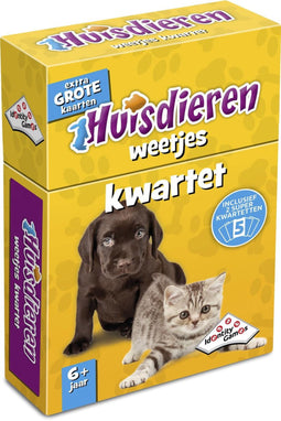 Huisdieren Weetjes Kwartet - kaartspel - Boordevol leuke feitjes over jouw favoriete dier