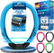 NEXTCOVER® Cijferslot Fietsslot - Ringslot - 5-cijferige cijfercode - Blauw