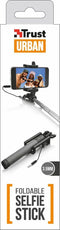 Trust Urban Opvouwbare Selfie Stick - Uitschuifbaar 25-80 cm - Zwart