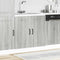 vidaXL - Spoelbakonderkast - Kalmar - 80x46x81,5cm - bewerkt - hout - grijs - sonoma