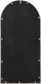 vidaXL - Tuinspiegel - 90x45 - cm - ijzer - zandkleurig